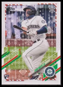 2021 Topps Holiday Evan White #HW84 Rookie - Picture 1 of 2