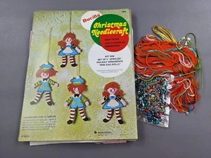 Kit de agujas de Navidad Bucilla mini trapo muñecas adornos navideños apliques de fieltro - Imagen 1 de 2