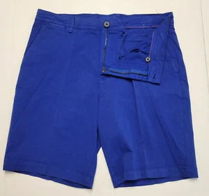 NEW $150 Georg Roth Los Angeles Shorts Men's 34 Royal Blue Lux Cotton Super Soft - Picture 1 of 6