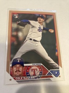 Cole Ragans RC 2023 Topps Update Gold parallel Rangers #US156 Rookie /2023