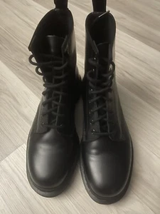 Dr. Martens Men’s 1460 MONO SMOOTH LEATHER LACE UP BOOTS Size 11 - Picture 1 of 8