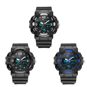 OHSEN Quartz Digital Watch Men Dual Swim Sport Rubber LED Military leisure GIFT - Picture 1 of 9