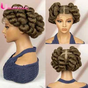 Bantu Flechtperücken für schwarze Frauen Full Lace Synthetik Flechtperücken - Bild 1 von 11