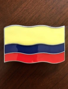 Colombia Flag Colombian Bogota Medellin Bandera Metal Unisex Men’s Belt Buckle - Picture 1 of 2