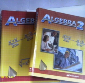 3 PC. ABEKA ALGEBRA 2-STUDENT/SOLUTIONS- HIGH SCHOOL CLASS Set= -2ND EDITION - Picture 1 of 3