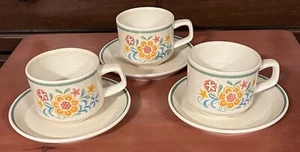 3 Sets (6 pieces) Lenox Temperware Quakertown Cups and Saucers Made in USA - Picture 1 of 7
