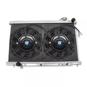 Aluminum Radiator & Fans For 2003-2007 2004 INFINITI G35 G 35 3.5L COUPE SEDAN - Picture 1 of 9