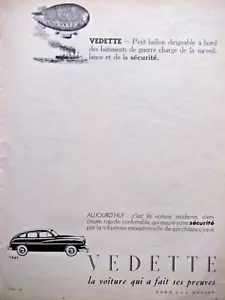 PUBLICITÉ DE PRESSE 1952 FORD VEDETTE LA VOITURE QUI A FAIT SES PREUVES - BALLON - Bild 1 von 1