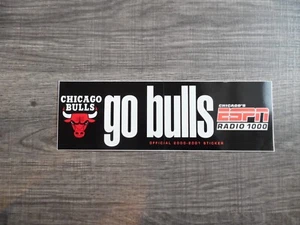 Chicago Bulls ESPN 1000 Bumper Sticker 2000-2001 - Picture 1 of 2