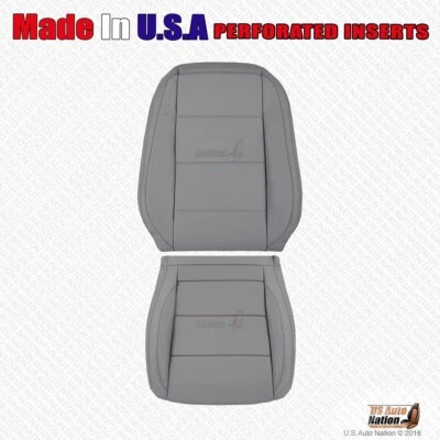 Volkswagen Jetta 2009 2010 - parte inferior del conductor y superior cubierta de cuero perforado gris Foto 1 de 4