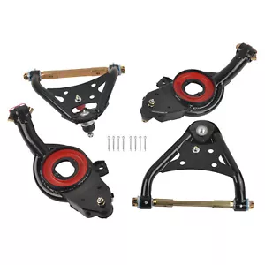 Upper&Lower Tubular Control Arms Set For 1965-1970 Chevy Impala Bel Air Biscayne - Picture 1 of 12