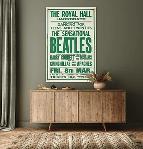 The Beatles At Harrogate Vintage Music Poster Sizes A4 A3 A2 A1 No 0992