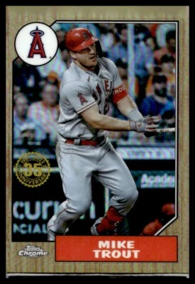 2022 Topps Chrome 35th Anniversary #87BC-1 Mike Trout - Image 1 of 2