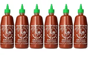 【6 bottles】Huy Fong Sriracha Hot Chili Sauce,chili,sriracha 28oz*6. BBD:Jan/2026 - Picture 1 of 3