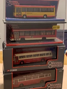 4 X CORGI OMNIBUS BUS MODELS: DENNIS AEC OPTARE LEYLAND DERBY STOKE YEOVIL.. - Picture 1 of 7