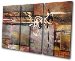 Pintura Natural Arte Collage Abstracto TREBLE LIENZO ARTE DE PARED Impresión de Cuadro - Imagen 1 de 1