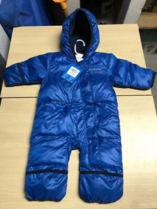 NWT Columbia Boys 3-6 Month Snow Suit Hooded Down Puffer Soft - Picture 1 of 3