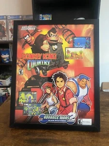 Advanced Wars 2 Donkey Kong Country GBA originale incorniciato annuncio Nintendo 8x10 vintage - Foto 1 di 3