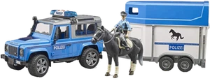 1/16 Land Rover Police With Horse Trailer, Horse and Officer by Bruder 02588 - Picture 1 of 1