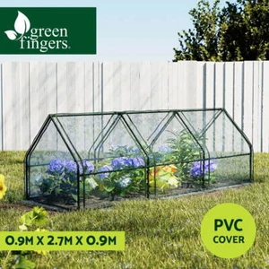 Green Fingers Greenhouse Mini Green House Raised Garden Bed Planter Box 2.7x0.9M - Picture 1 of 8