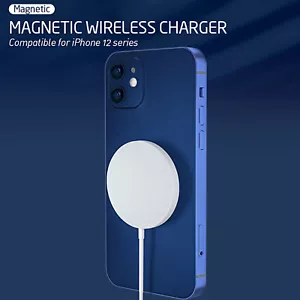 Energy Star Wireless Charger 15 Watt Mag Safe For Apple iPhone & Samsung Phones  - Picture 1 of 9