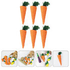  6 Pcs Paper Rope Braided Carrots Bunny Cage Accessories Rabbit Chew Toy