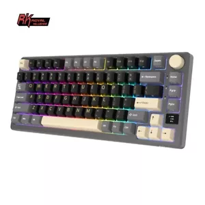 RK M75 Wireless Gaming Keyboard RGB Gasket Mounted Hot-Swappable phantom-brown - Picture 1 of 7