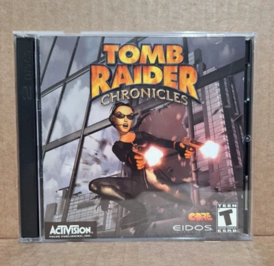Tomb Raider: Chronicles (ПК, 2000) - Полный Чехол для Драгоценностей с Обами Дисками, Протестирован - Изображение 1 из 4