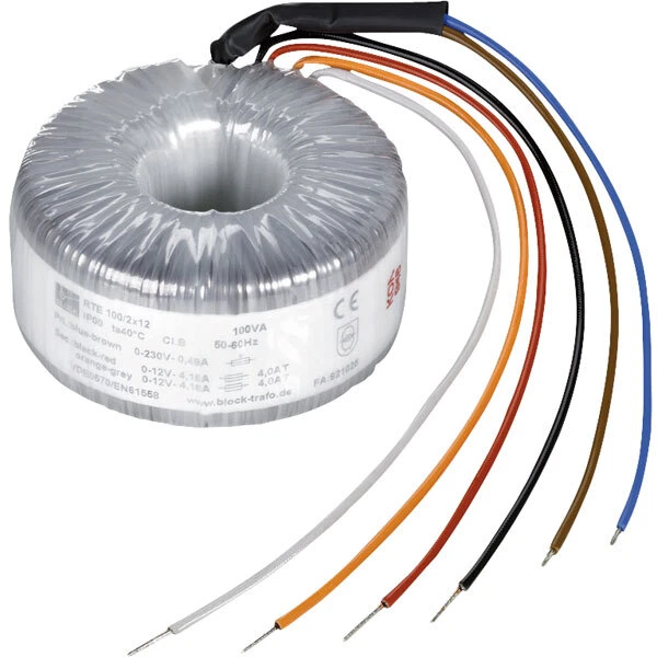 Block RTE 400/2x24 400 VA toroidal isolation transformer 230 V to 2 x 24 V - Image 1 of 1