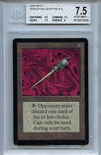 MTG Beta Disrupting Scepter BGS 7.5 NM+ Card Magic Amricons 5544