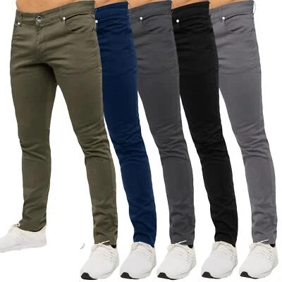 Firetrap Mens Chino Regular Fit Stretch Cotton Denim Pants Skinny Jeans Trouser - Image 1 of 4