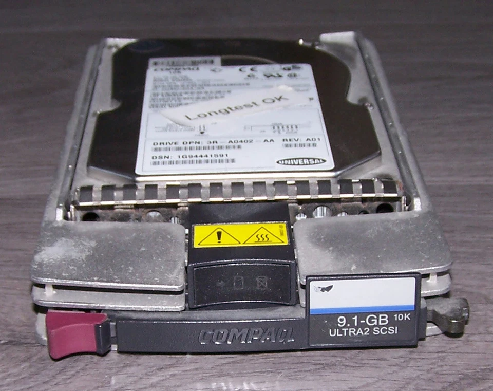  386536-001 HP/Compaq 9GB 10k U/min Wide Ultra2 SCSI HotPlug 328939-B22 - Bild 1 von 1