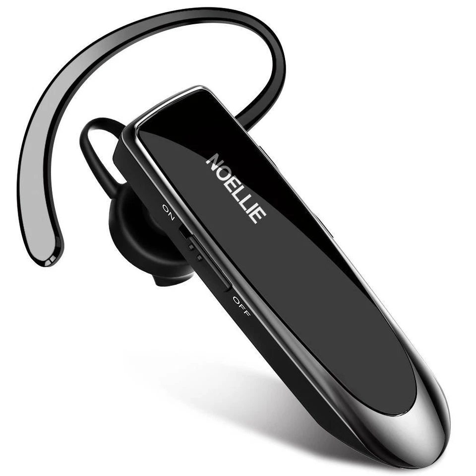 Bluetooth 5.0 Headset Earpiece Noise Cancelling Headset Great for Driving BLACK - Image 1 of 4
