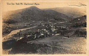 Charlemont MA Blick vom Bald Mountain Fair Grounds? RPPC - Bild 1 von 2