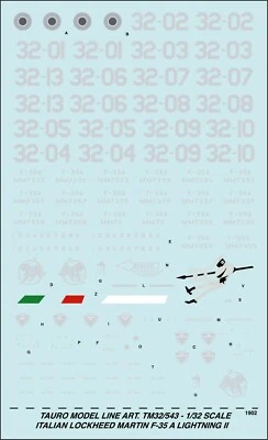TAURO MODEL TM32/543 LOCKHEED/MARTIN F-35A LIGHTNING II - A.M. SCALA 1:32 - Immagine 1 di 3