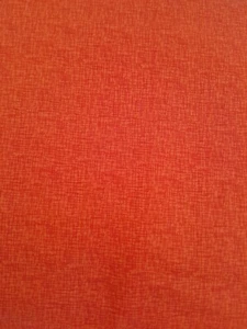 Orange Linen Basically Hugs by Helen Stubbings 100% Cotton Fabric by the metre - Picture 1 of 1