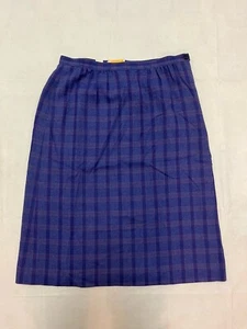 Vintage Pendleton Rock Gr. 16 lila kariert 100 % Schurwolle gefüttert Midi hergestellt in den USA! - Bild 1 von 11