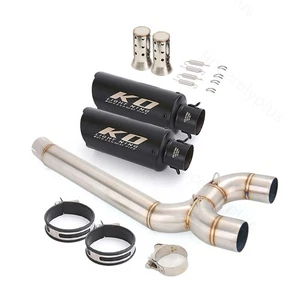 Silenciador de tubo de escape de enlace medio puntas de motocicleta para Yamaha FZ6 FZ6N FZ6S 2004-2011 - Imagen 1 de 8