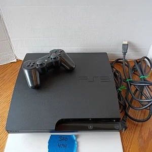 Sony PlayStation 3 PS3 Slim Konsole 320GB (3001B) mit Controller & Kabeln funktionstüchtig! - Bild 1 von 13