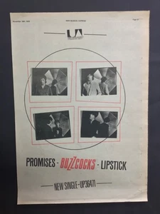 The Buzzcocks Werbeanzeige aus einem englischen Magazin - Bild 1 von 1