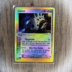 Pokémon TCG Lairon ex Ruby Sapphire 37/109 2003 Reverse Holo MP - Picture 1 of 2