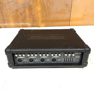 Mezclador alimentado Kustom KPM4100 MOSFET solo negro con cable 100 vatios 4 entradas de micrófono - Imagen 1 de 12