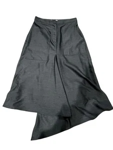 Tibi Skirt Asymmetrical Midi Length Grey Viscose Blend Women Size 6 - Picture 1 of 4