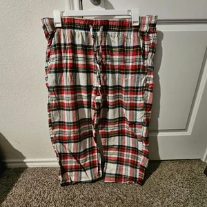Pantalones de pijama a cuadros XL azul marino antiguo para hombre con cordón a juego con The Fam rojo azul - Imagen 1 de 4