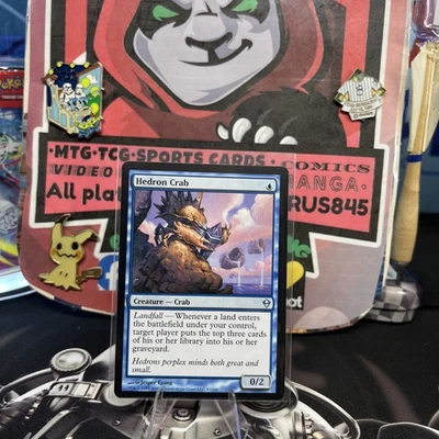 Hedron Crab LP #47 Zendikar MTG regular magic the gathering blue crab creature  - Image 1 of 4
