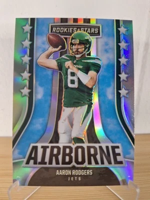 Panini Rookies & Stars Airborne #AI-25 2023 Aaron Rodgers Silver Prizm Jets Foto 1 de 4