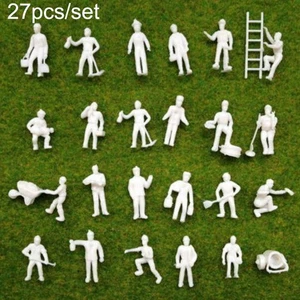 Model People Figures 27Pcs Figures Gauge Model People Plastic Railway Practical - Picture 1 of 6
