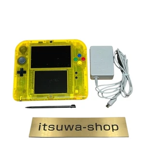 Nintendo 2DS Pokémon Clear Yellow Pikachu Edition Console Stylus Japanese ver - Picture 1 of 9