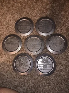 7 - GM Delco Remy 1993 Allison Foundry BEDFORD IN 50th Anniv Metal Coasters - Picture 1 of 6