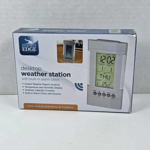 Estación meteorológica digital de escritorio Journey's Edge con reloj despertador - Imagen 1 de 6